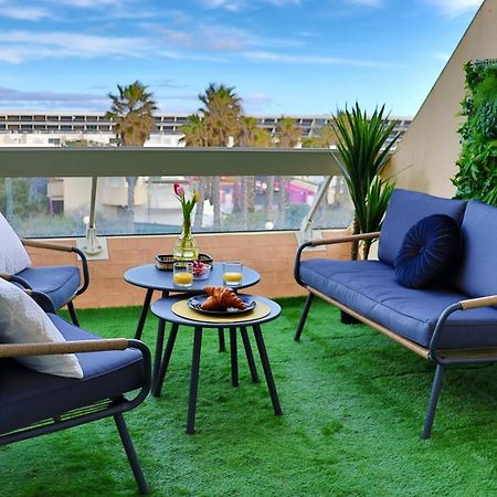 'Cap Confession' - Naturiste - Sea View - Beach - Parking -Air Conditionaire Agde Exteriör bild