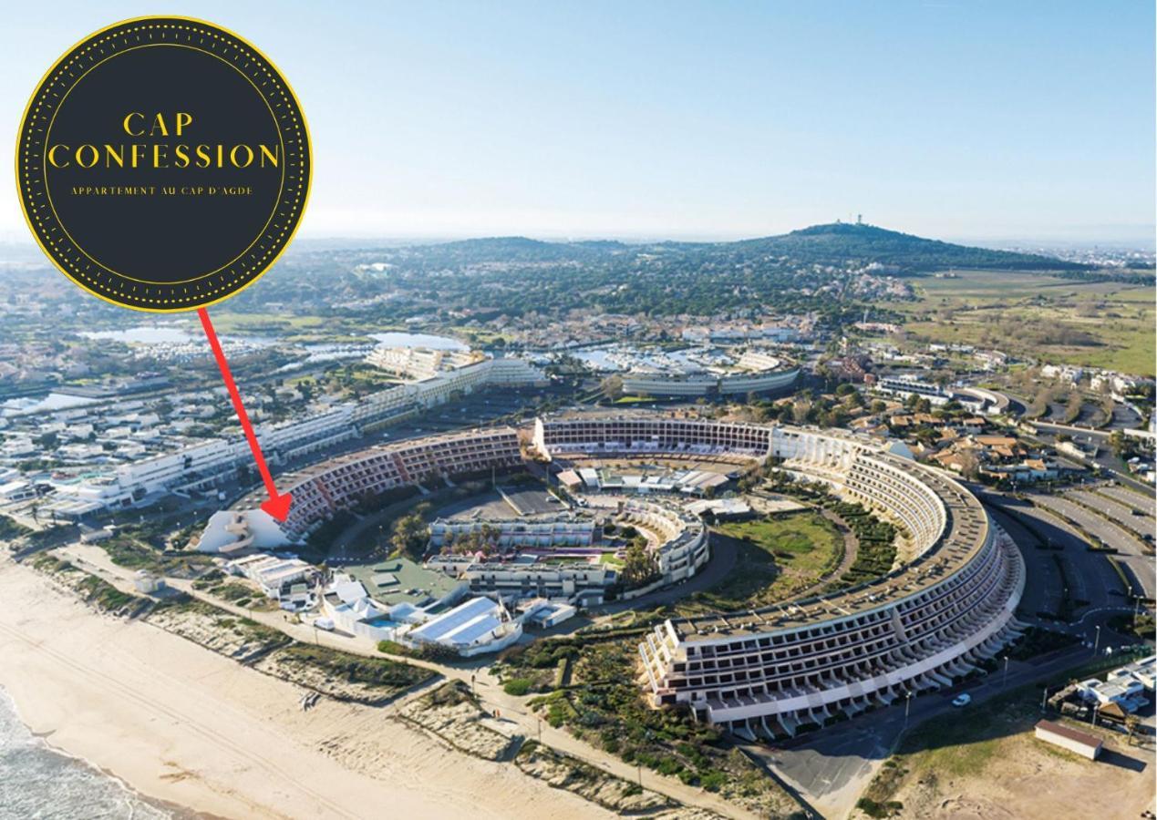 'Cap Confession' - Naturiste - Sea View - Beach - Parking -Air Conditionaire Agde Exteriör bild